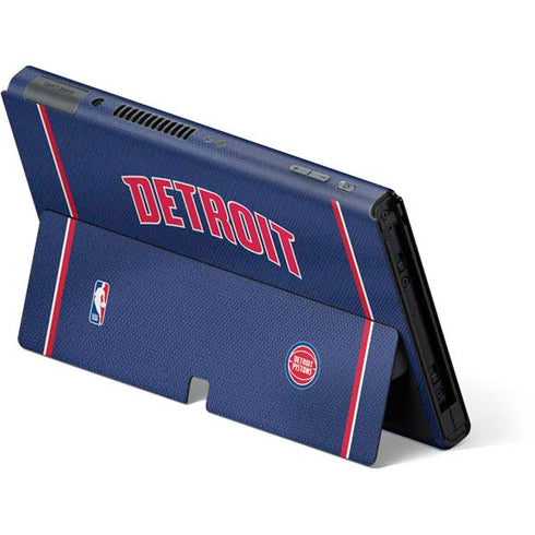 NBA Detroit Pistons Jersey Nintendo Switch OLED (2021) Skin