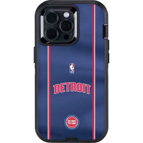 NBA Detroit Pistons Jersey Otterbox Defender iPhone Skin