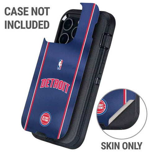 NBA Detroit Pistons Jersey Otterbox Defender iPhone Skin