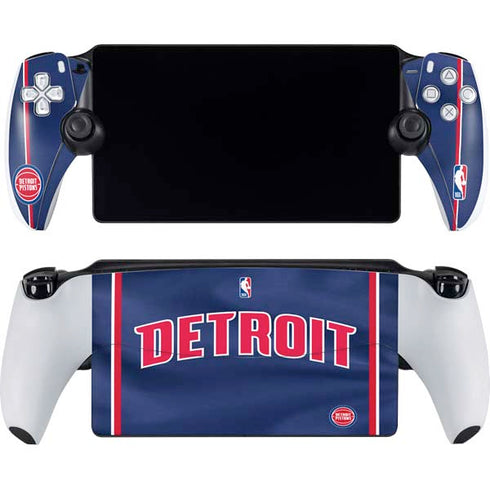 NBA Detroit Pistons Jersey PlayStation Portal Remote Player Skin