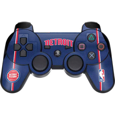 NBA Detroit Pistons Jersey PS3 Dual Shock wireless controller Skin