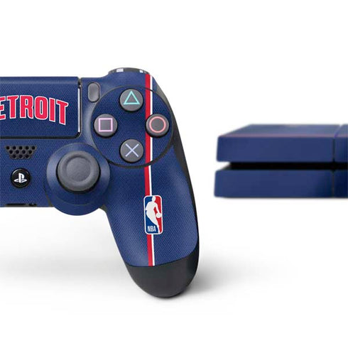 NBA Detroit Pistons Jersey PS4 Console and Controller Bundle Skin