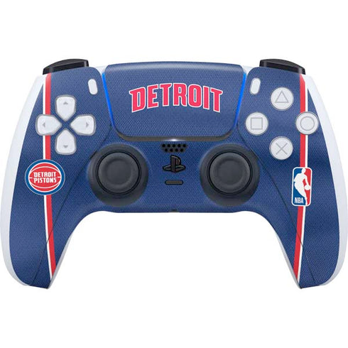 NBA Detroit Pistons Jersey PS5 Controller Skin
