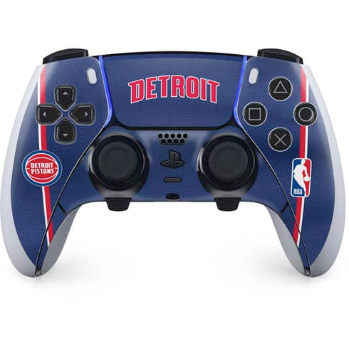 NBA Detroit Pistons Jersey PS5 DualSense Edge Pro Controller Skin