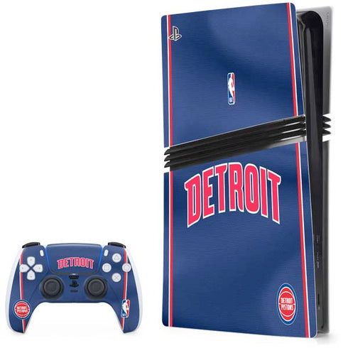 NBA Detroit Pistons Jersey PlayStation PS5 Skins