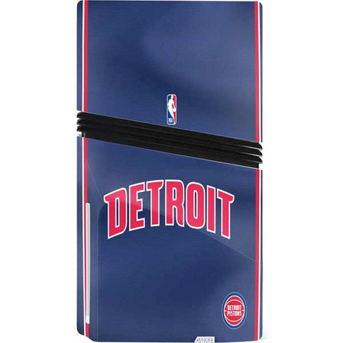 NBA Detroit Pistons Jersey PS5 Pro Disk Console Skin