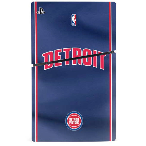 NBA Detroit Pistons Jersey PS5 Slim Digital Edition Bundle Skin