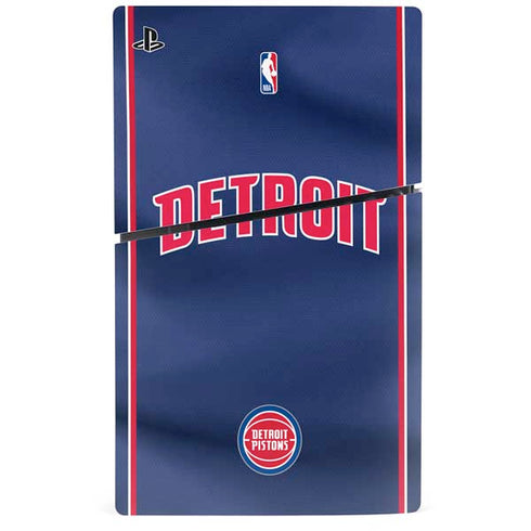NBA Detroit Pistons Jersey PS5 Slim Disk Bundle Skin