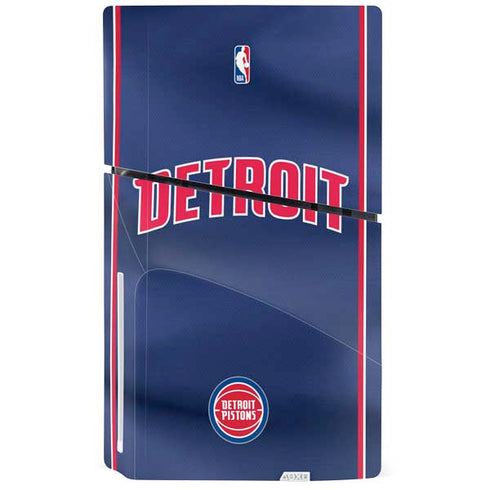 NBA Detroit Pistons Jersey PS5 Slim Disk Bundle Skin
