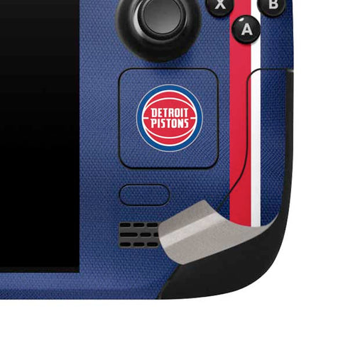 NBA Detroit Pistons Jersey Steam Deck Handheld Gaming Computer Skin