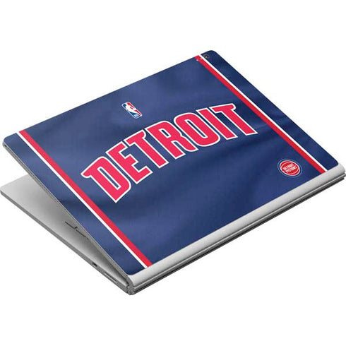 NBA Detroit Pistons Jersey Surface Book Skin