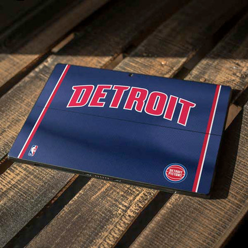 NBA Detroit Pistons Jersey Surface Pro 7 Skin
