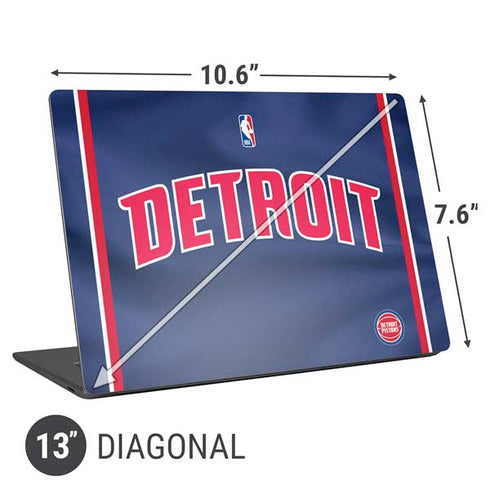 NBA Detroit Pistons Jersey Universal Laptop 13in (10.6 x 7.6in) Skin