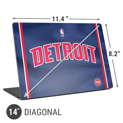NBA Detroit Pistons Jersey Universal Laptop 14in (11.4 x 8.2in) Skin