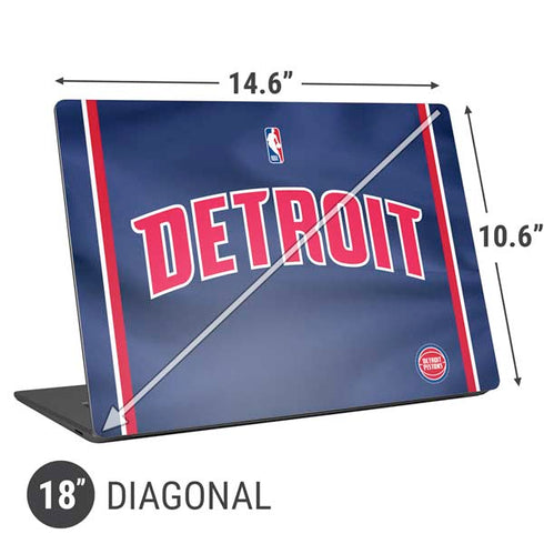 NBA Detroit Pistons Jersey Universal Laptop 18in (14.6 x 10.6in) Skin