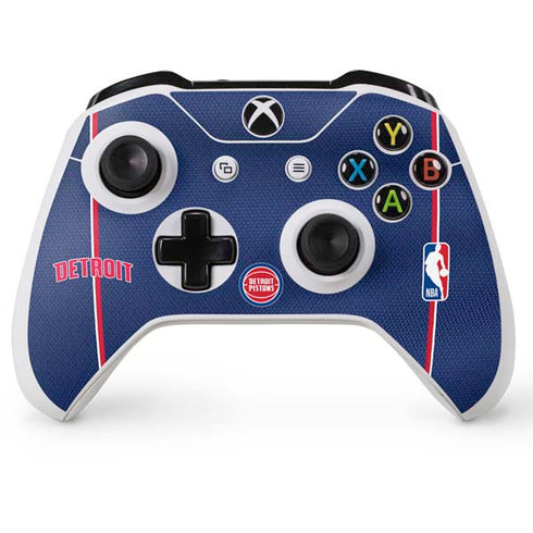 NBA Detroit Pistons Jersey Xbox One X Controller Skin