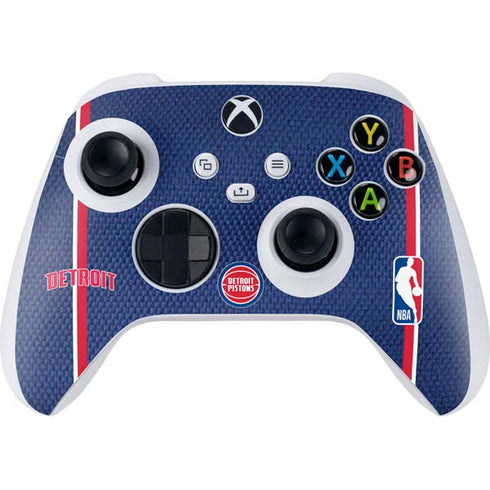 NBA Detroit Pistons Jersey Xbox Series S Controller Skin