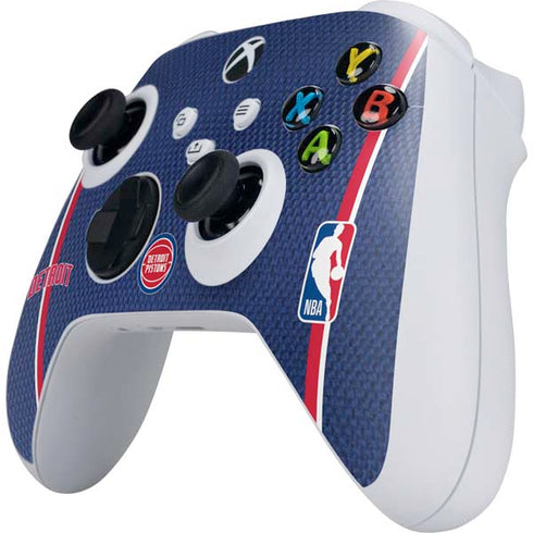 NBA Detroit Pistons Jersey Xbox Series S Controller Skin