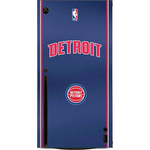 NBA Detroit Pistons Jersey Xbox Series X Console Skin