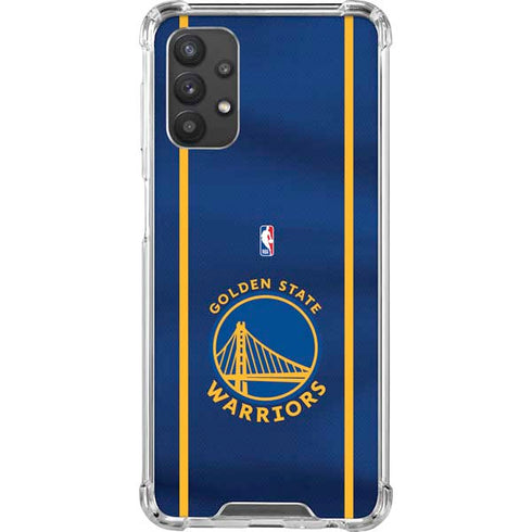 NBA Golden State Warriors Jersey Galaxy A32 5G Clear Case