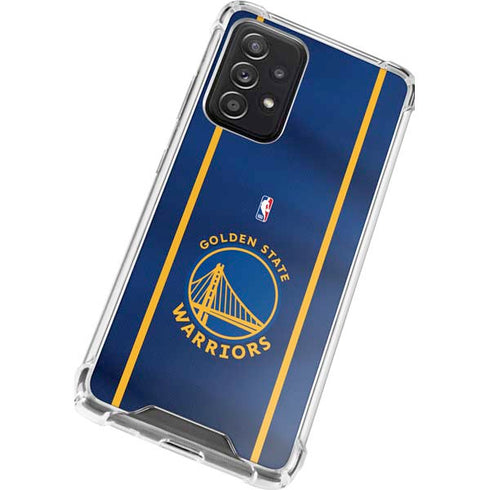 NBA Golden State Warriors Jersey Galaxy A72 5G Clear Case