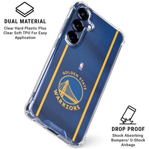 NBA Golden State Warriors Jersey Galaxy S25 Clear Case