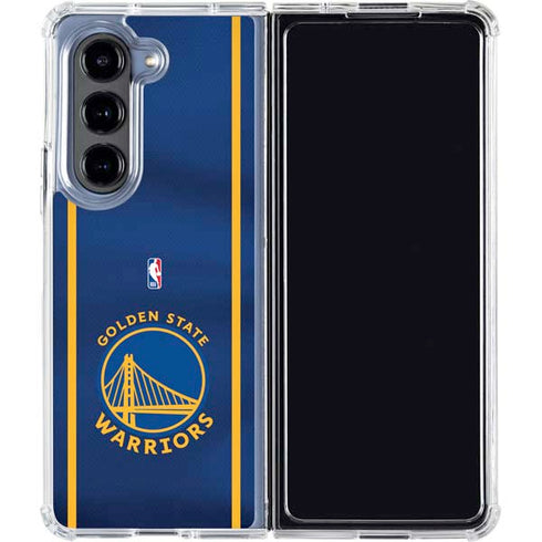 NBA Golden State Warriors Jersey Galaxy Z Fold5 5G Clear Case