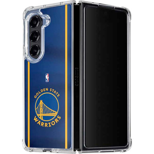 NBA Golden State Warriors Jersey Galaxy Z Fold5 5G Clear Case