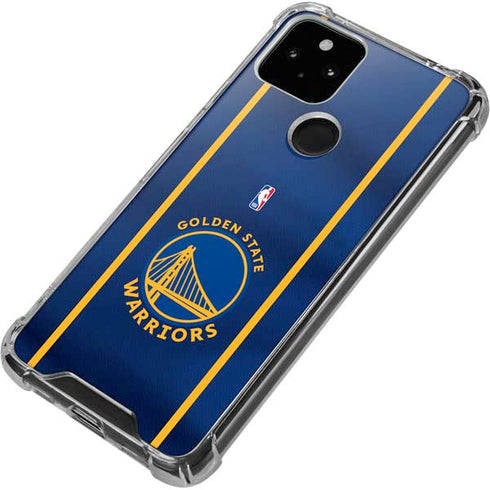 NBA Golden State Warriors Jersey Google Pixel 4a 5G Clear Case