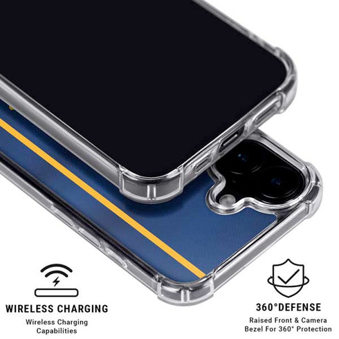 NBA Golden State Warriors Jersey iPhone 16 Clear Case