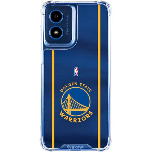NBA Golden State Warriors Jersey Moto G 5G (2024) Clear Case