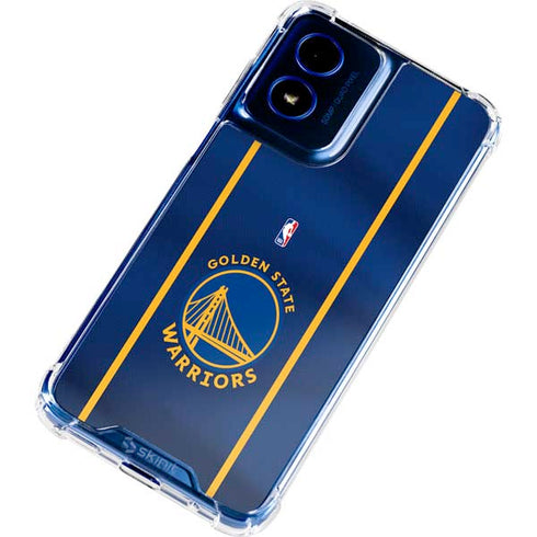 NBA Golden State Warriors Jersey Moto G 5G (2024) Clear Case