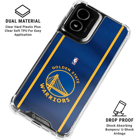 NBA Golden State Warriors Jersey Moto G Power 5G (2024) Clear Case