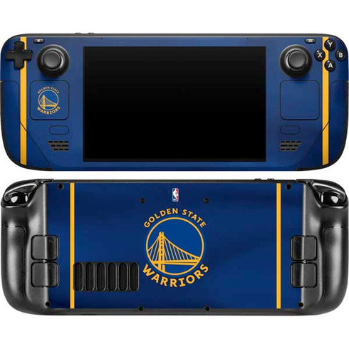 NBA Golden State Warriors Jersey Steam Deck Handheld Gaming Computer OLED Skin