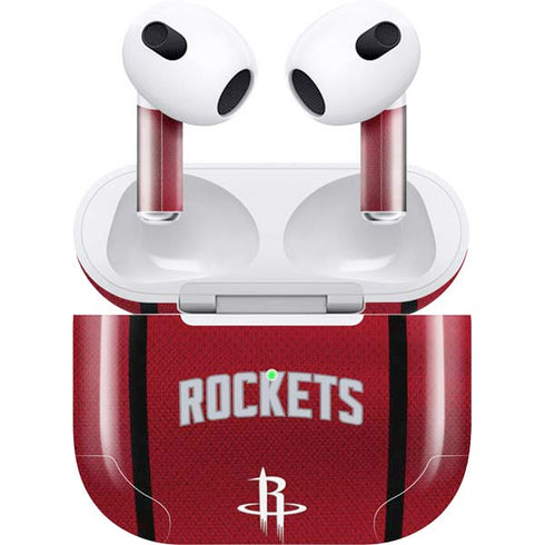NBA Houston Rockets Jersey Apple AirPods (3rd Gen 2021) Skin