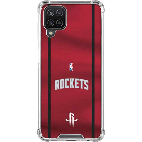 NBA Houston Rockets Jersey Galaxy A12 Clear Case