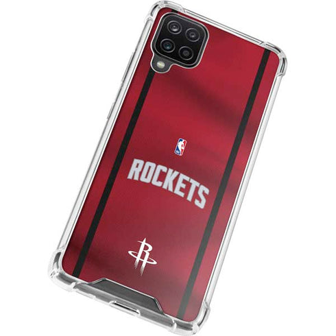 NBA Houston Rockets Jersey Galaxy A12 Clear Case