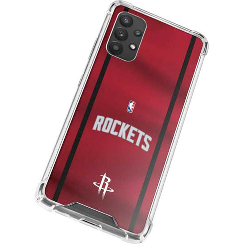NBA Houston Rockets Jersey Galaxy A32 5G Clear Case