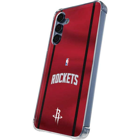 NBA Houston Rockets Jersey Galaxy A35 5G Clear Case