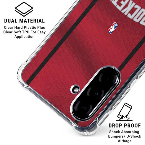 NBA Houston Rockets Jersey Galaxy A36 5G Clear Case