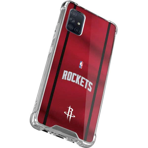 NBA Houston Rockets Jersey Galaxy A51 5G Clear Case