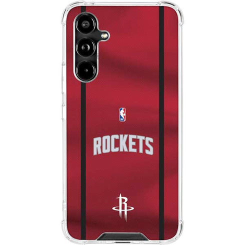 NBA Houston Rockets Jersey Galaxy A54 5G Clear Case