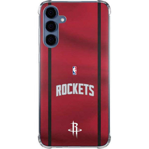 NBA Houston Rockets Jersey Galaxy A55 5G Clear Case