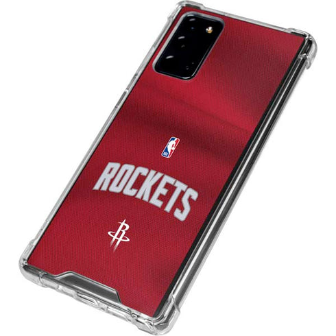 NBA Houston Rockets Jersey Galaxy Note20 5G Clear Case