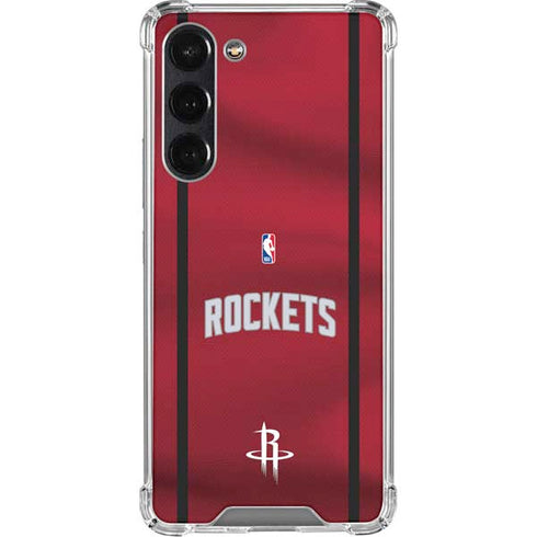 NBA Houston Rockets Jersey Galaxy S23 Plus Clear Case
