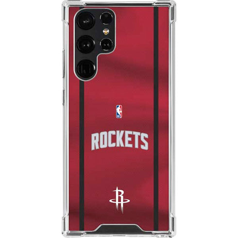 NBA Houston Rockets Jersey Galaxy S23 Ultra Clear Case