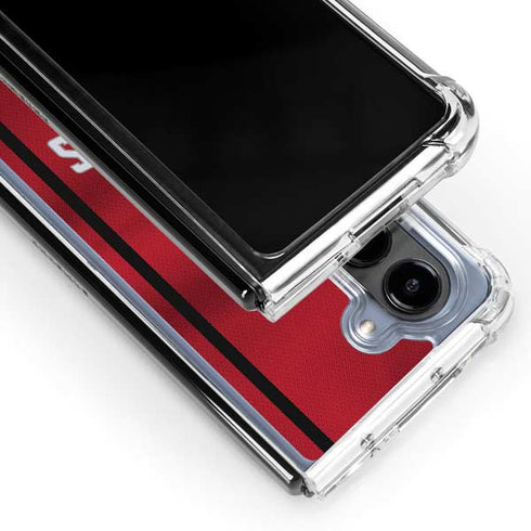 NBA Houston Rockets Jersey Galaxy Z Fold5 5G Clear Case