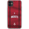 NBA Houston Rockets Jersey iPhone 11 Clear Case