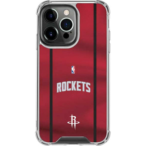 NBA Houston Rockets Jersey iPhone 13 Pro Clear Case