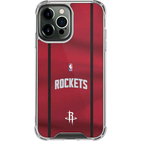 NBA Houston Rockets Jersey iPhone 13 Pro Max Clear Case